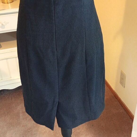 Club Monaco Textured Little Black Dress Dark Academia - Picture 9 of 13